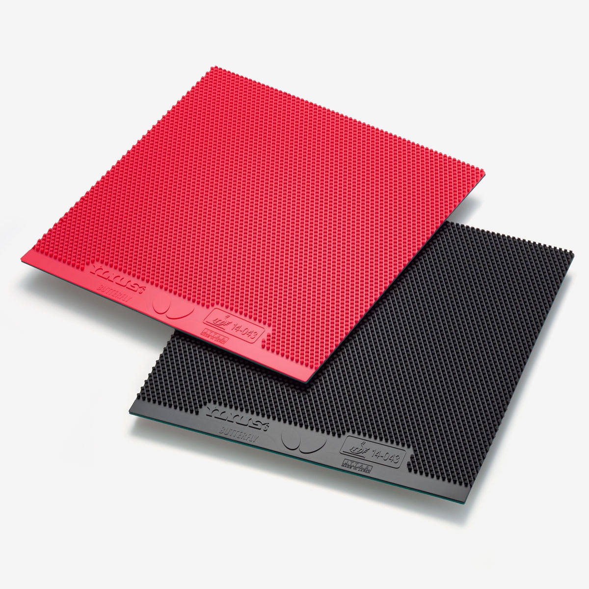 Butterfly Ilius S Long Pips: Red & Black Rubber